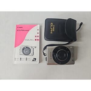 Canon ELPH 370Z Compact Point/Shoot Film Camera Tested & Works, w/ Leather Case